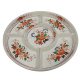 Vintage Made In Japan Floral Fine China Hand Painted Divided Plate Dish