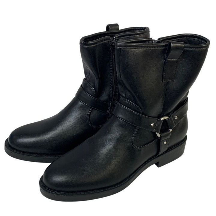 NWT Dolce Vita Womens Size 8 Black 1.5" Heel Boots Side Zip Round Toe Shoes