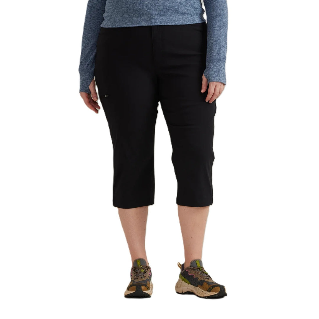 New Eddie Bauer Womens Size 18 Black First Ascent UPF50+ Mid Rise Guide Capris