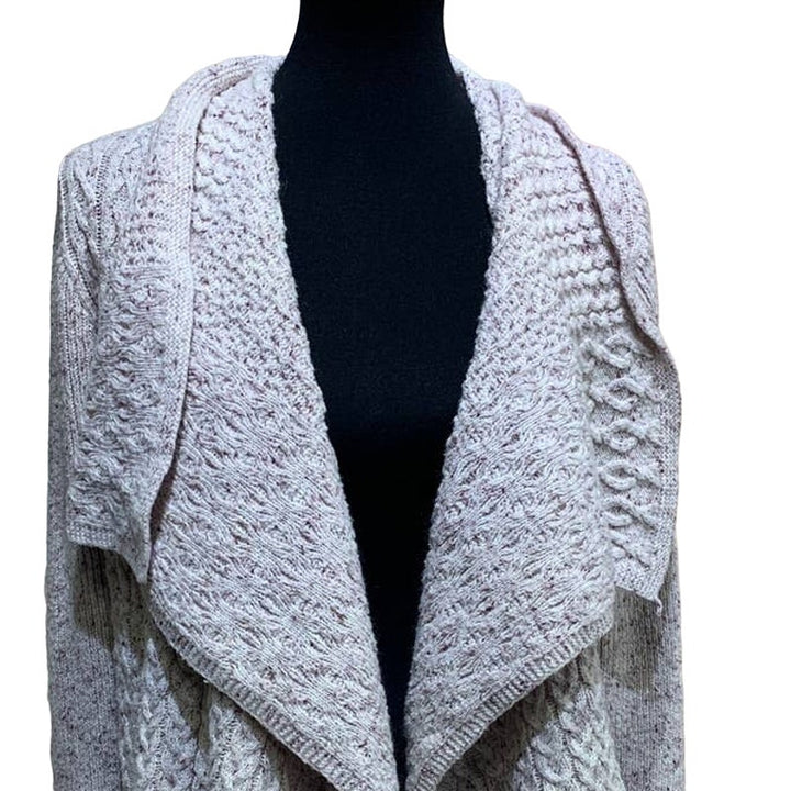 Knox Rose Womens Large Open Flowy Cardigan Warm Polyblend Long Sleeve Sweater