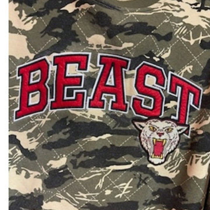 Ecko Unltd Mens 4XL Beast Camo Camouflage Quilted Long Sleeve Sweatshirt