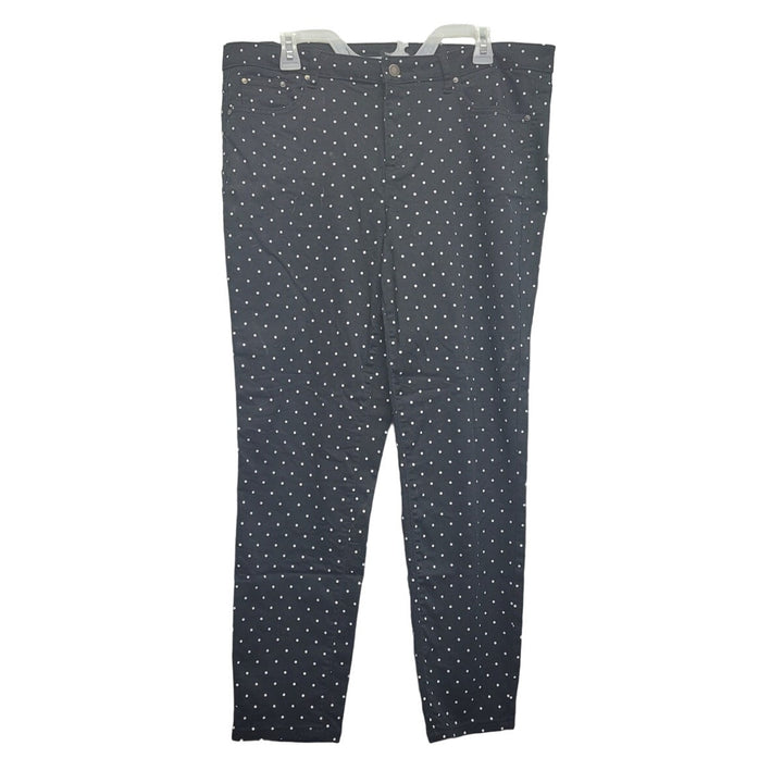 Needle &amp; Cloth Womens 16 Skinny Ankle Polka a Dot Jeans w Pockets