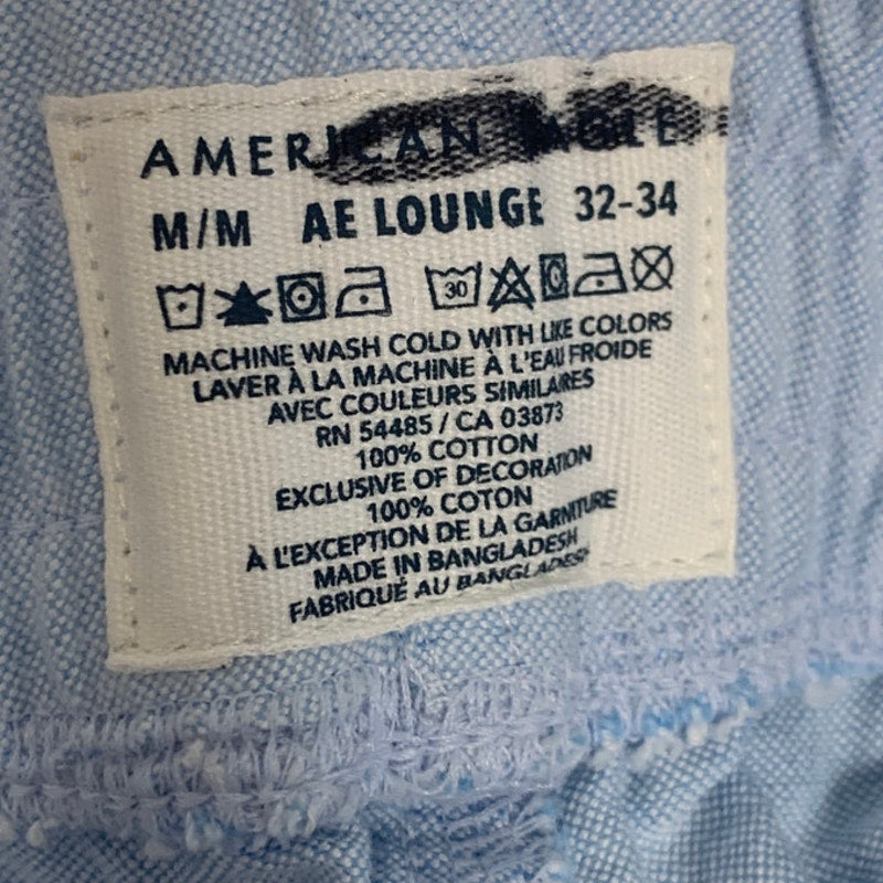 New American Eagle Mens Medium 100% Cotton Adjustable Waist Lounge Shorts