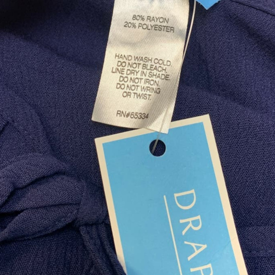 New Draper James Womens Small Long Bell Sleeve Front Tie Swim Coverup Dress