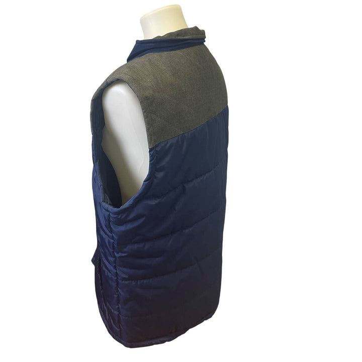 New Adventuridge Mens Medium Full Zip Snap Up Sleeveless Puffer Vest Outerwear
