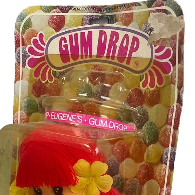Vintage 1981 Eugene Doll Co Red Hair Gum Drop Dolly in Original Packaging