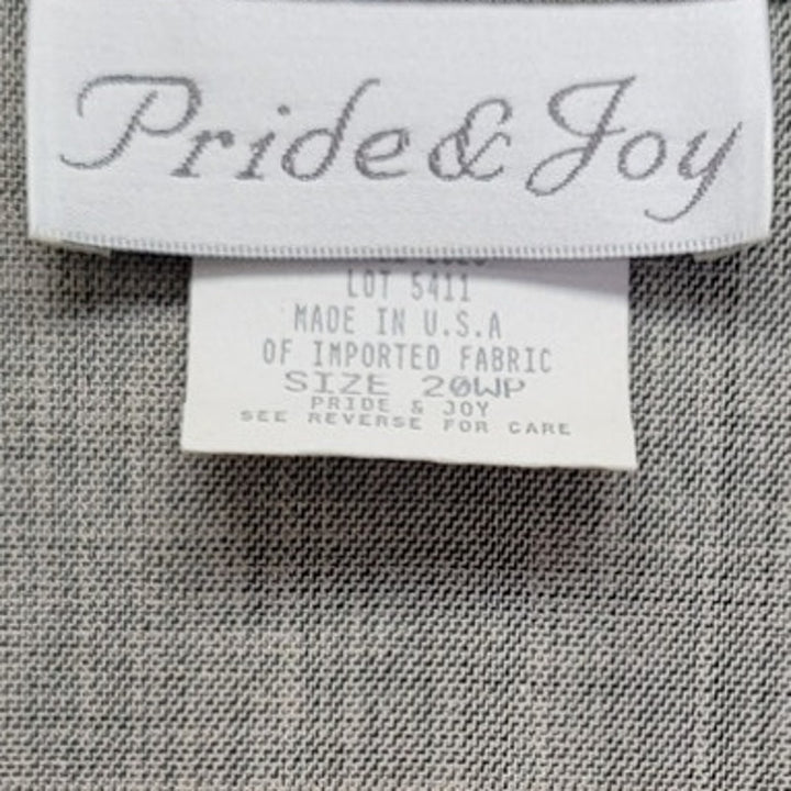 Vintage 1990s New Pride &amp; Joy Womens 20WP Short Sleeve Button Up Shirt