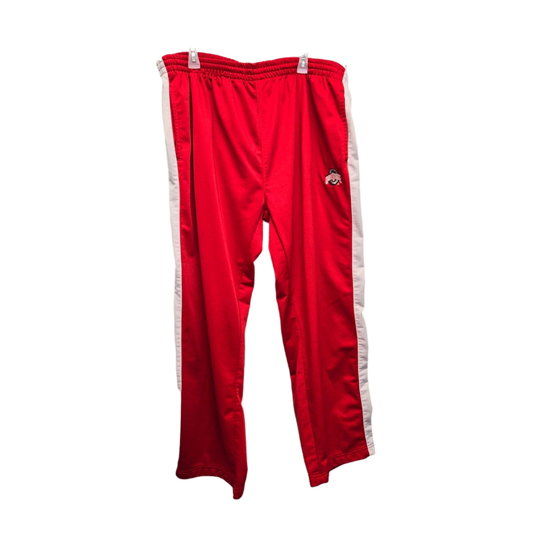 Red Oak Mens 2XL Ohio State Side Stripe Drawstring Waist Athletic Pants