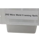 125 New Collated Bright Coated 3.25" 21 Degrees Framing Nails Open Box