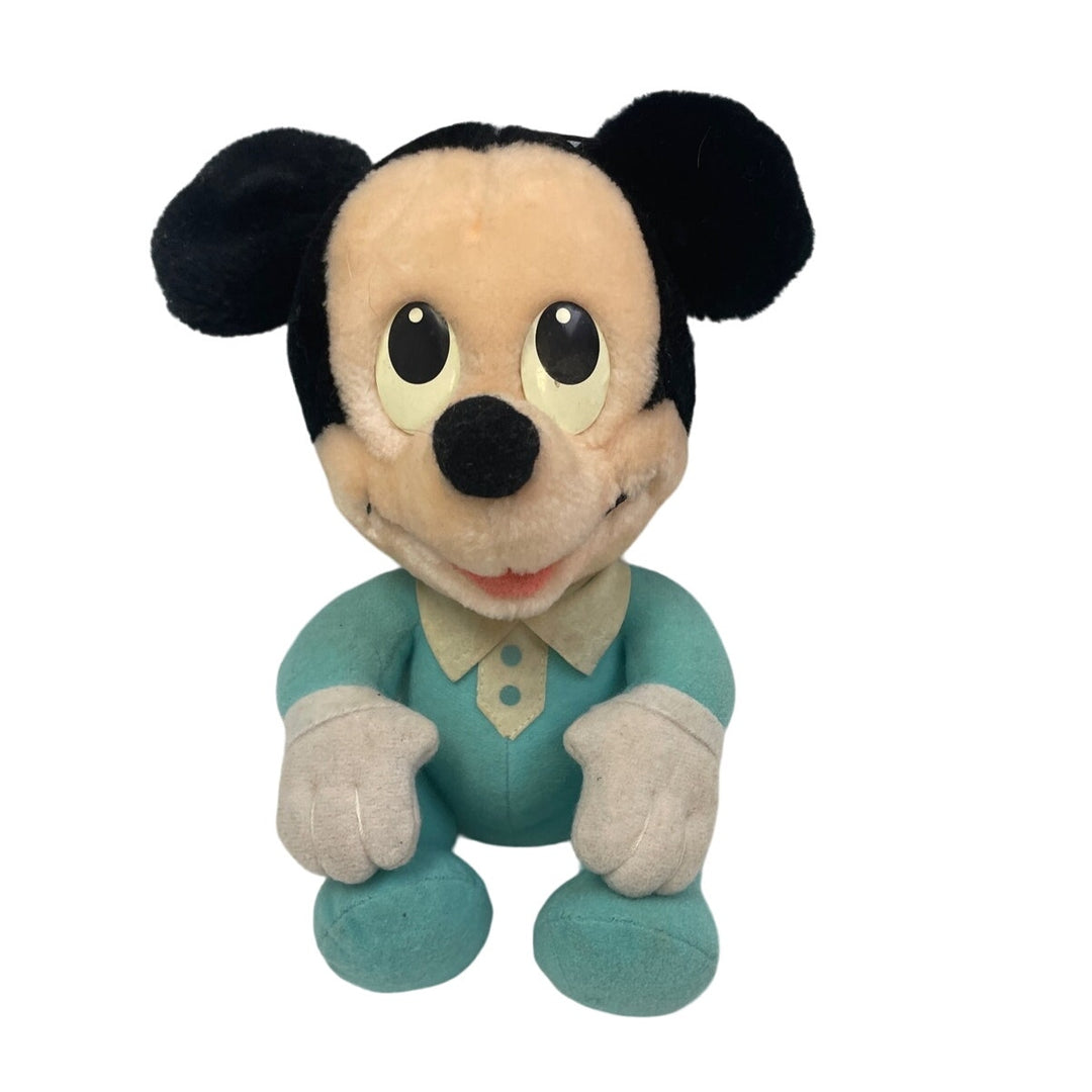 Vintage 1984 Disney Babies Hasbro Baby Mickey Mouse Plush Stuffed Animal