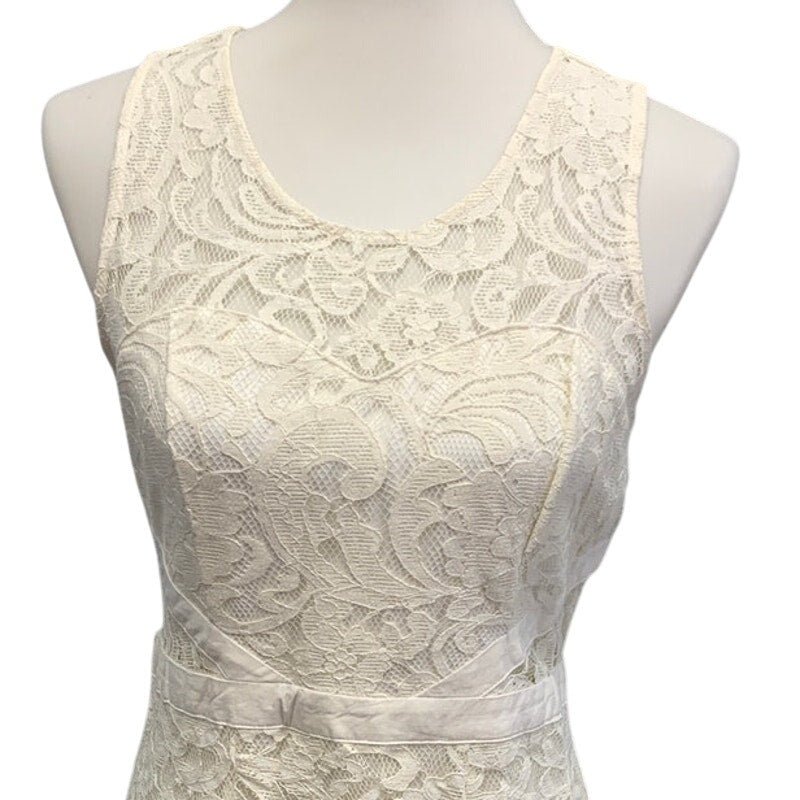 New American Rag Cie Womens Medium Floral Lace Lined Sleeveless Fit Flare Dress