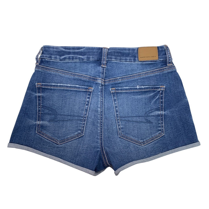 New American Eagle Womens Size 0 Stretch Curvy High Rise Shortie Jorts Shorts