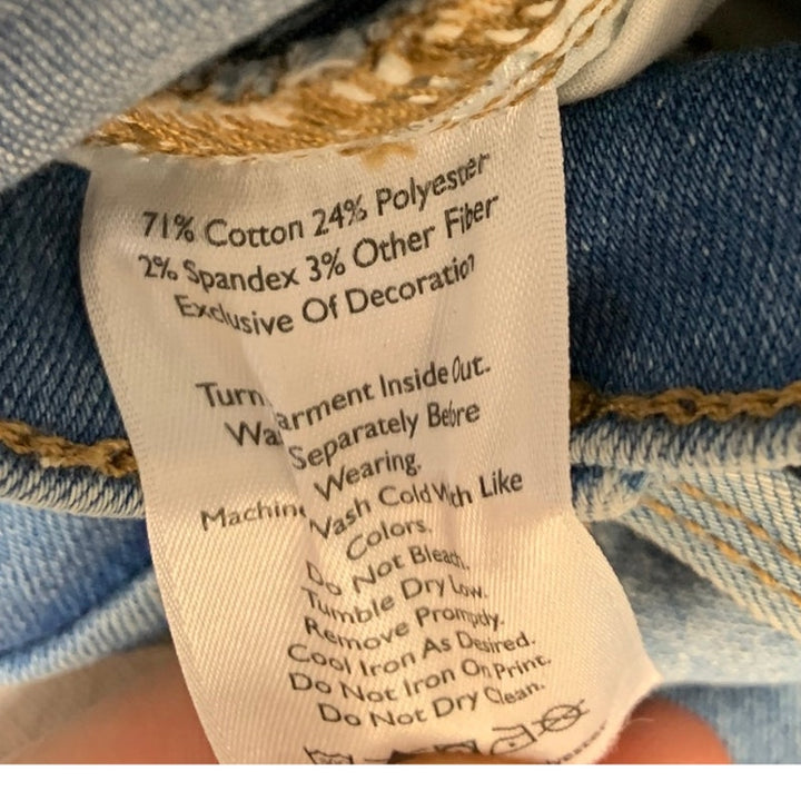 New Eddie Bauer Womens Medium Wash Venture Stretch Slim Straight Blue Jeans