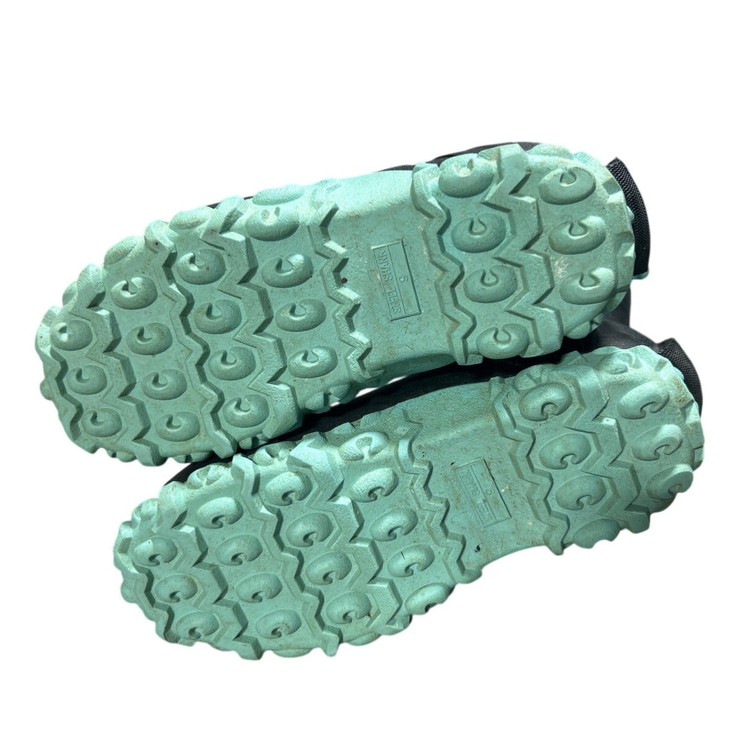 Trudave Womens Size 9 Green Camo Rubber Boots Mid Calf Round Toe Shoes