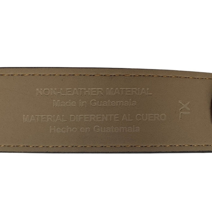 New Goodfellow Mens Size XL Brown Faux Leather Silver Buckle Fashion Belt