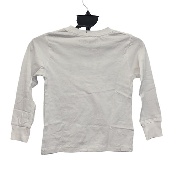 New Hand Printed Upcycled Child 4T Pine Cone Long Sleeve Cotton Blend Tee