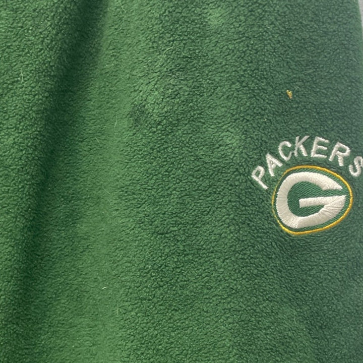 NFL Mens Large Green Bay Packers Side Stripe Drawstring Waist Pants w Pockets