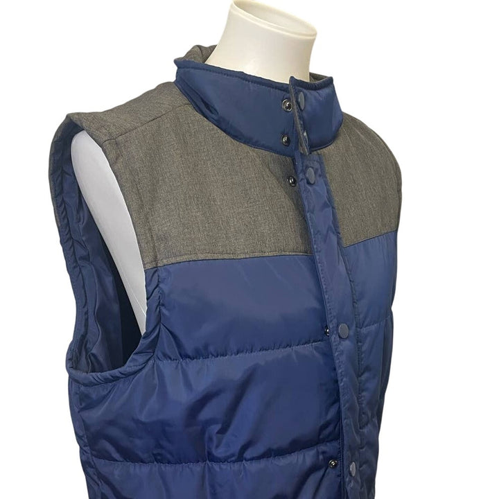 New Adventuridge Mens Medium Full Zip Snap Up Sleeveless Puffer Vest Outerwear