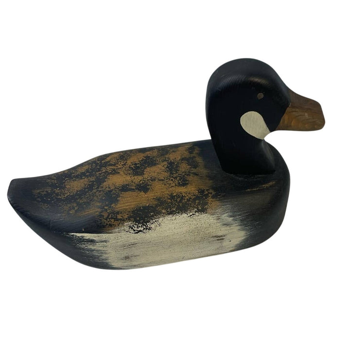 Handmade Hand Painted Country Pleasures Wooden Duck Decoy w Removeable Head
