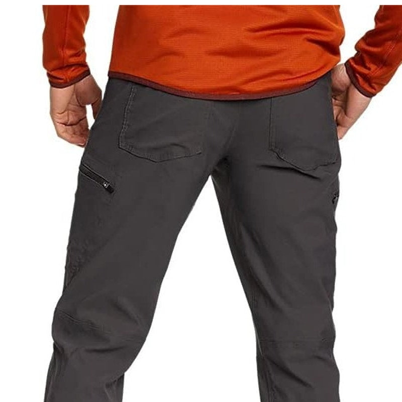 New Eddie Bauer Mens 44/34 Tall Dark Smoke Gray Guide Pro Nylon Blend Pants