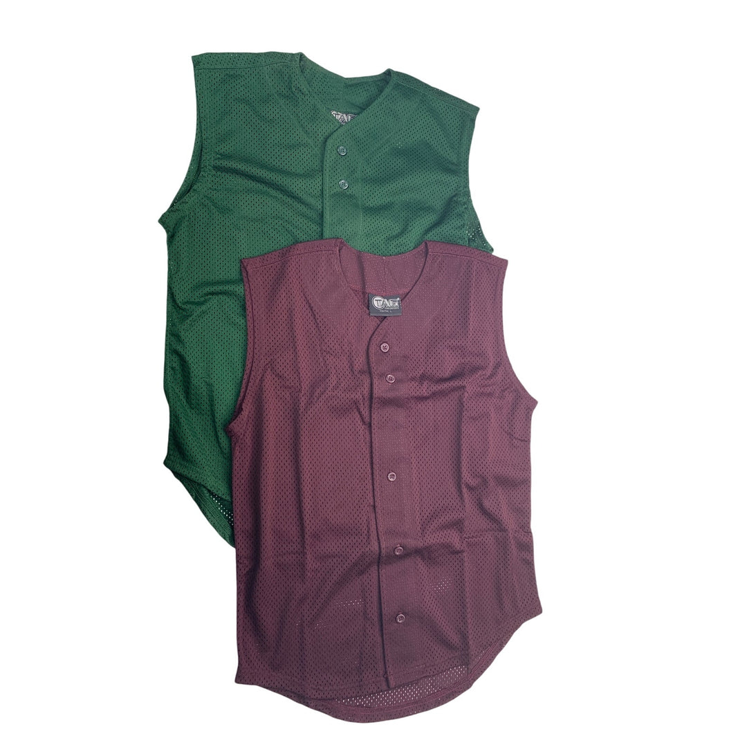 4 New Tag Team Uniform Youth Large Button Down Sport Mesh Jersey Tank Top Vests