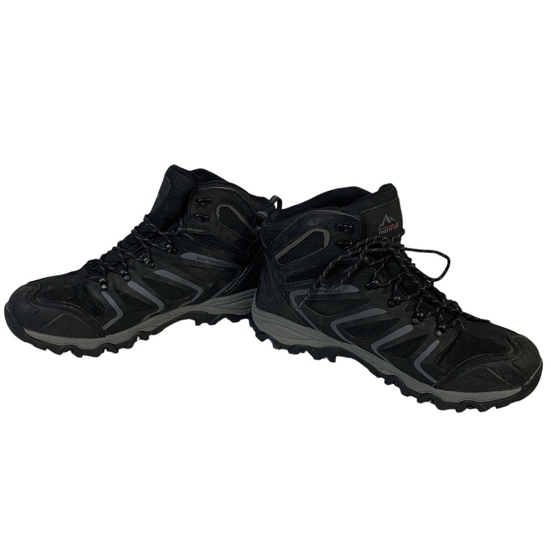 Nortiv8 Mens Size 15 Black Lace Up Ankle High Waterproof Hiking Trekking Boots