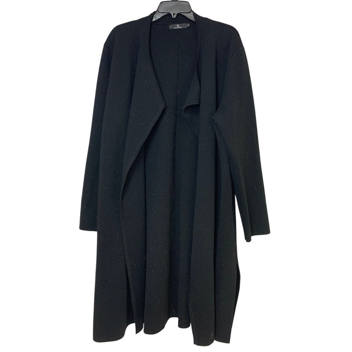 Lillusory Womens XL Black Long Sleeve Open Front Knit Cardigan Sweater