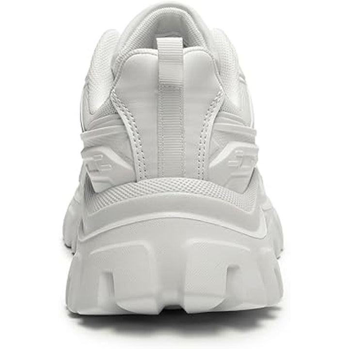 Dream Pairs Womens Size 7.5 White Lace Up Chunky Platform Athletic Sneaker Shoes