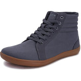 Whitin Mens Size 12 Gray Canvas Lace Up Wide Toe Box High Top Sneaker Shoes