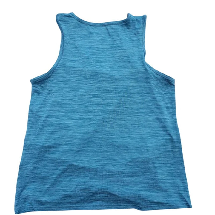 NWT New Reebok Womens Large Teal Heathered Athletic Sleeveless Tank Top