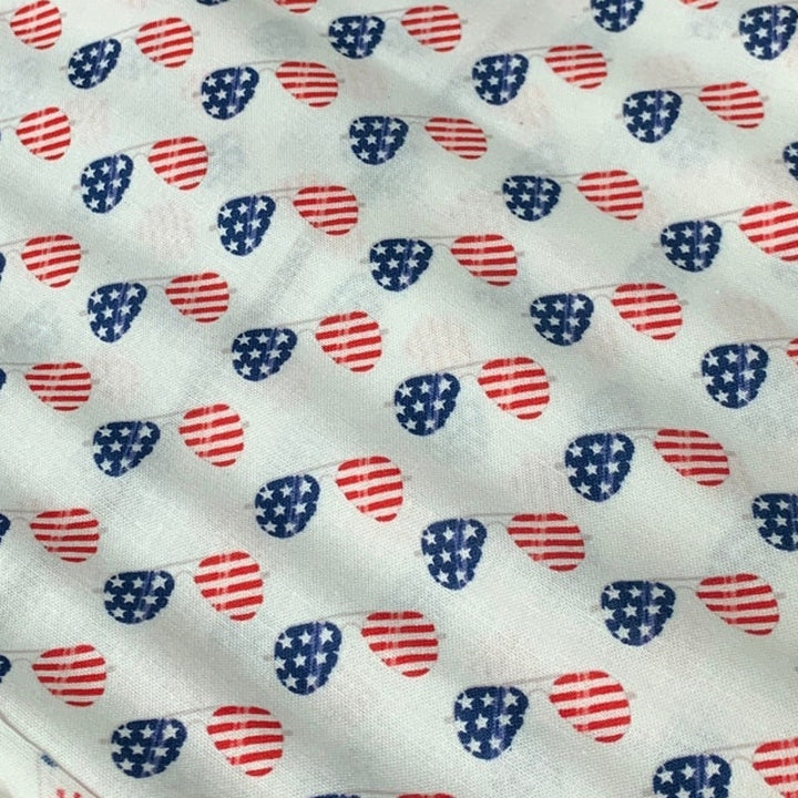 15 New Emma &amp; Mila 18"X21" USA Sunglasses Watermelon Cotton Quilt Fabric FQs