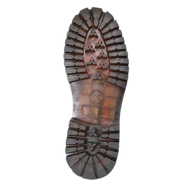 XMM Womens Size 8.5 Brown 1" Heel Mary Jane Closed Round Toe Buckle Strap Shoes