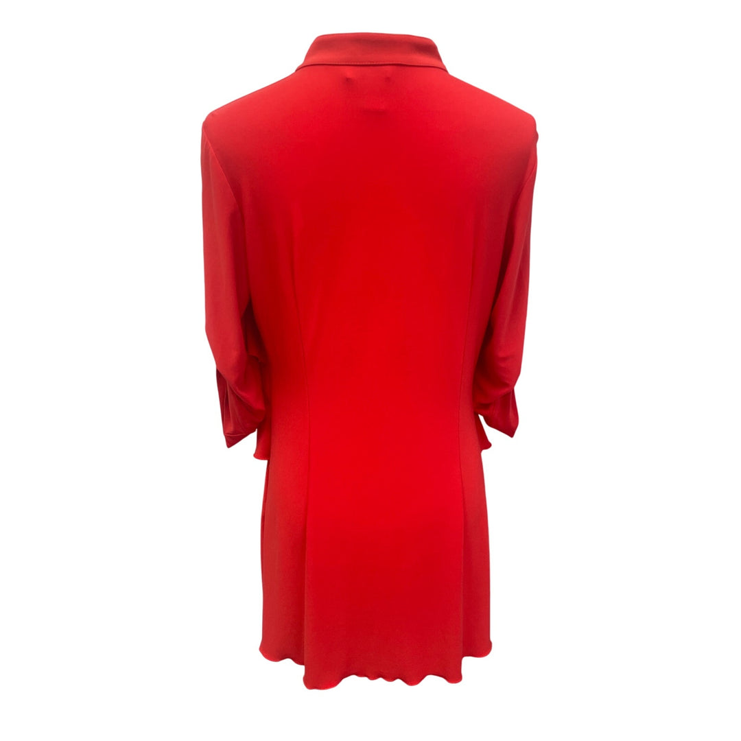 Joseph Ribkoff Womens Size 12 Long Sleeve Layered Ruffles Knee Length Dress