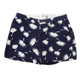 2 ELLE Old Navy Womens Size 4 Blue Floral Short Cotton Blend Shorts w Pockets