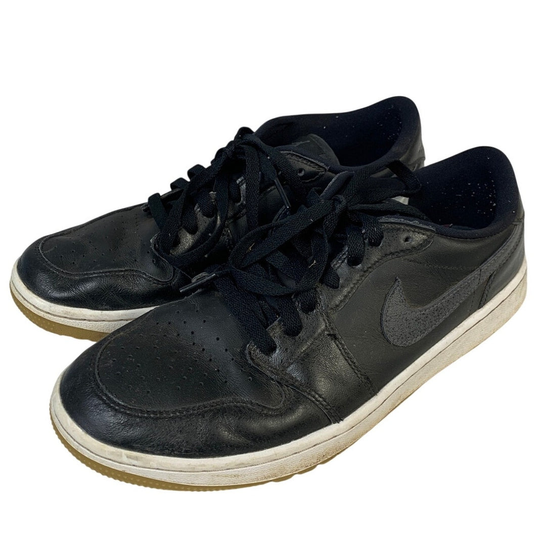 Nike Air Jordan Mens Size 9.5 Black Sneakers Lace Up Low Top Golf Shoes