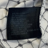 Worthington Womens Medium Keyhole Front Ruffled Short Sleeve Career Blouse Top