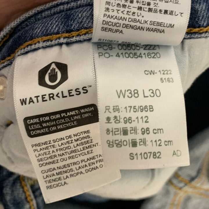 Lot of 2 Waterless Old Navy Mens 380X030 Green Ultimate Slim Pants Blue Jeans