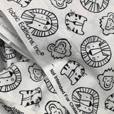 3.5 Yds Fabric Traditions Zoo Tiger Lion Monkey Animal Cotton Quilting Fabric