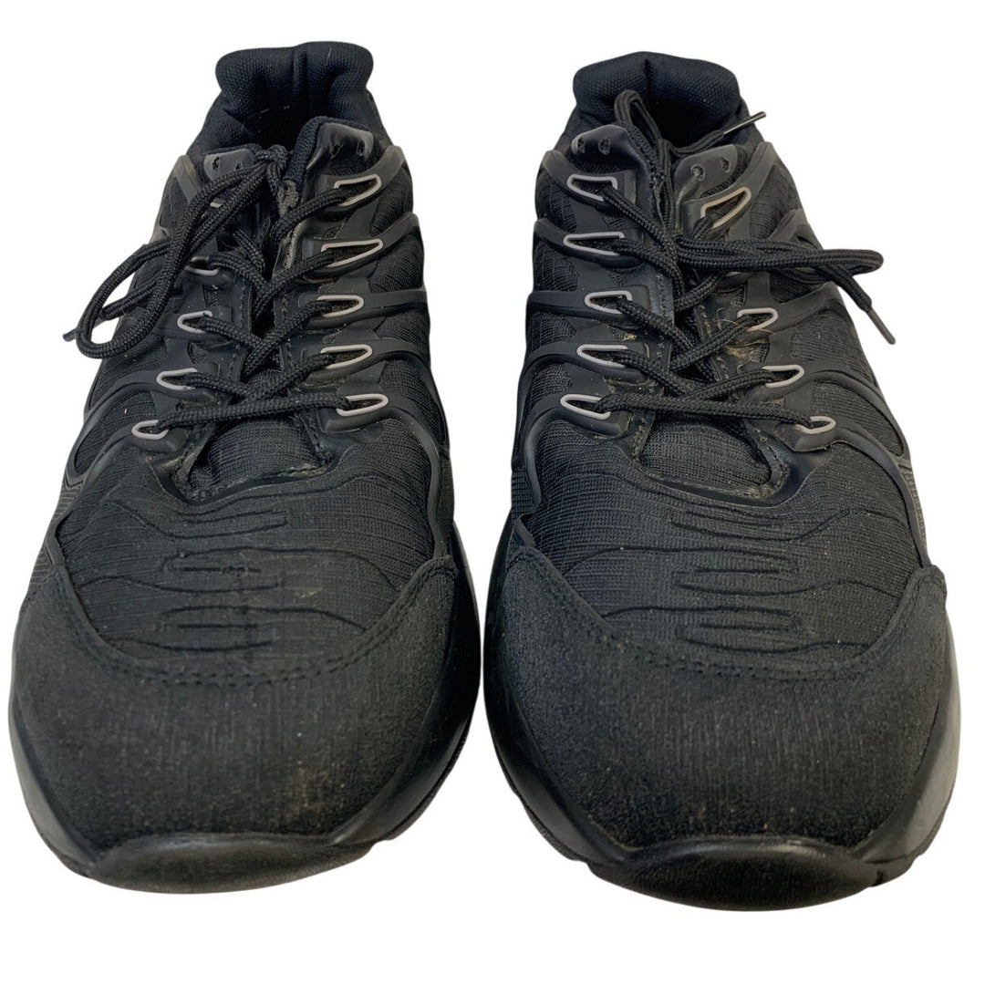 Furuian Mens Size 12 Black Sneakers Lace Up Steel Toe Non Slip Work Shoes