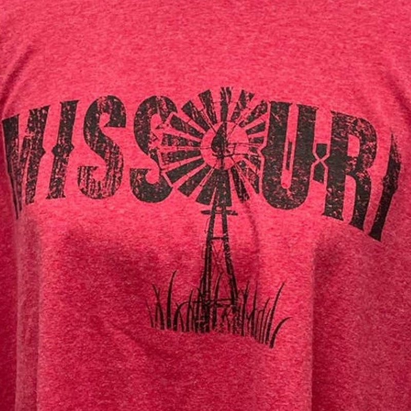 Missouri Hanes EcoSmart Mens XL Farm &amp; Ranch Windmill Crew Neck Cotton Blend Tee