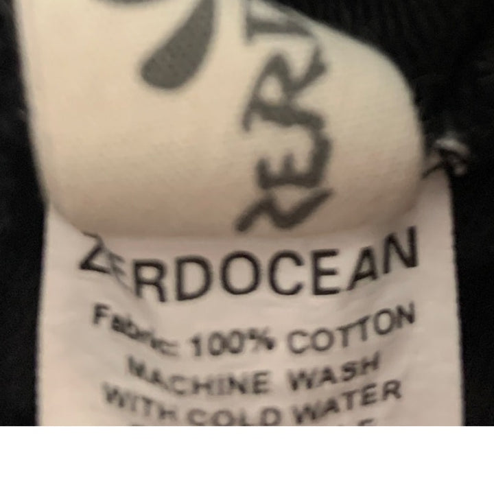 Zerdocean Women’s Plus 1X Black Cotton Joggers, Stretch Waist