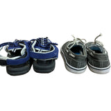 2 Pairs Boys Size 1 Cat & Jack Lifeguard Swim Sandals Boat Loafer Slip on Shoes