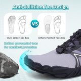 Ziitop Womens Size 8 Gray Black Elastic Lace Up Adjustable Non Slip Water Shoes