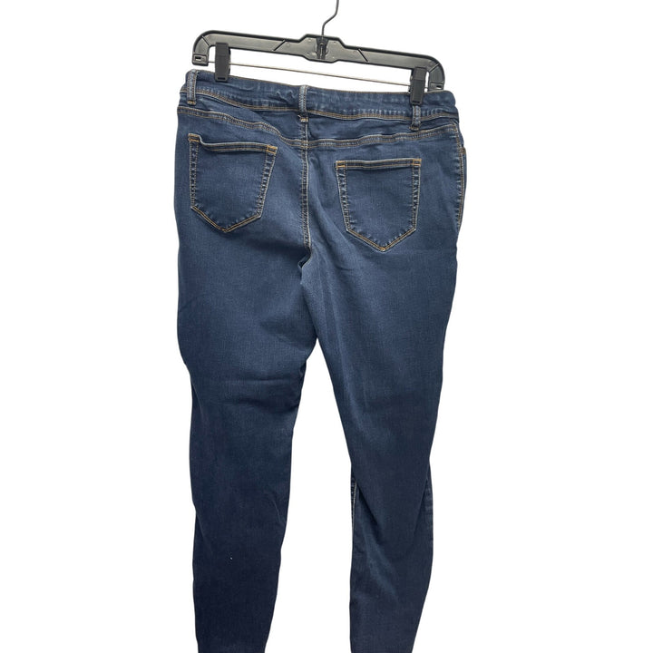 Maurices Large Regular Stretch Cotton Spandex Straight Leg Denim Blue Jeans