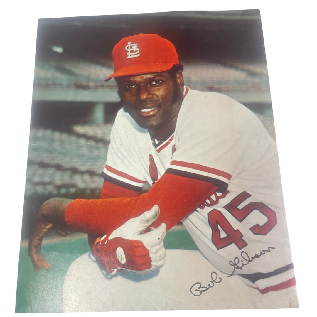 Vintage 1972 St Louis Baseball Cardinals Bob Gibson 211th Win Program and Photos