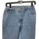 Vintage Wrangler Womens Size 14 X 32 100% Cotton High Waist Denim Blue Jeans