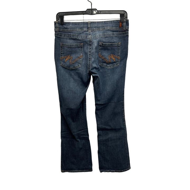 Mixit Womens Size 14 Short Stretch Cotton BootCut Medium Wash Denim Jeans