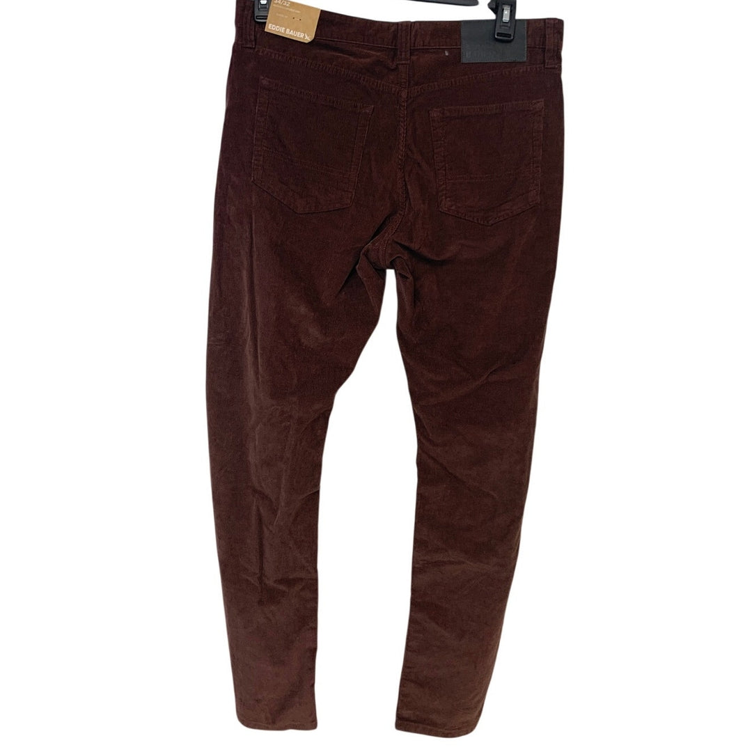 New Eddie Bauer Mens Size 34/32 Plum Eddie&