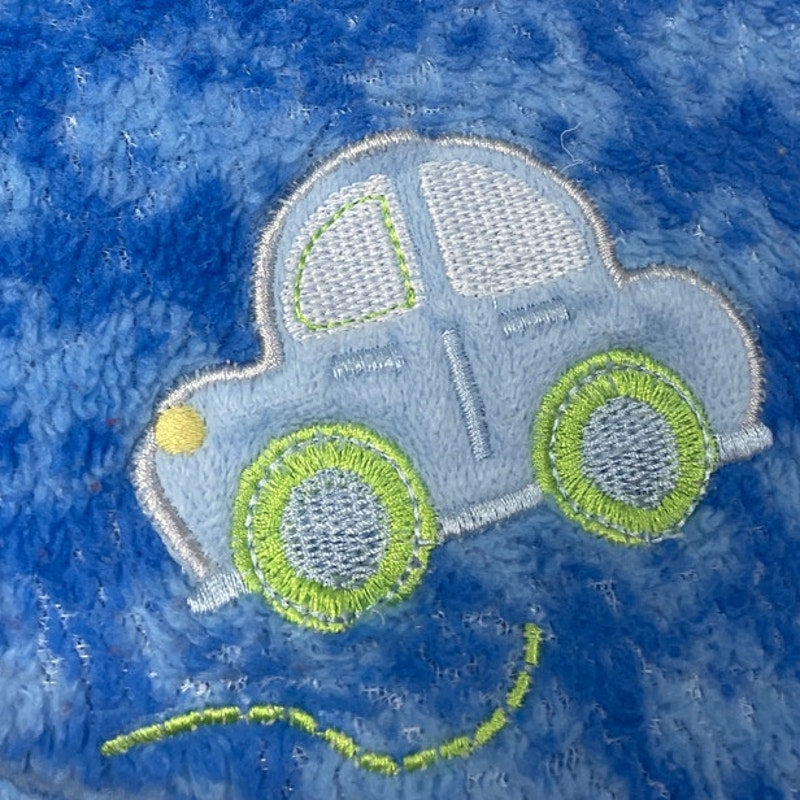 2 Adorable Baby Boy Cars Elephants Super Soft Throw Blankets Very Good Condition