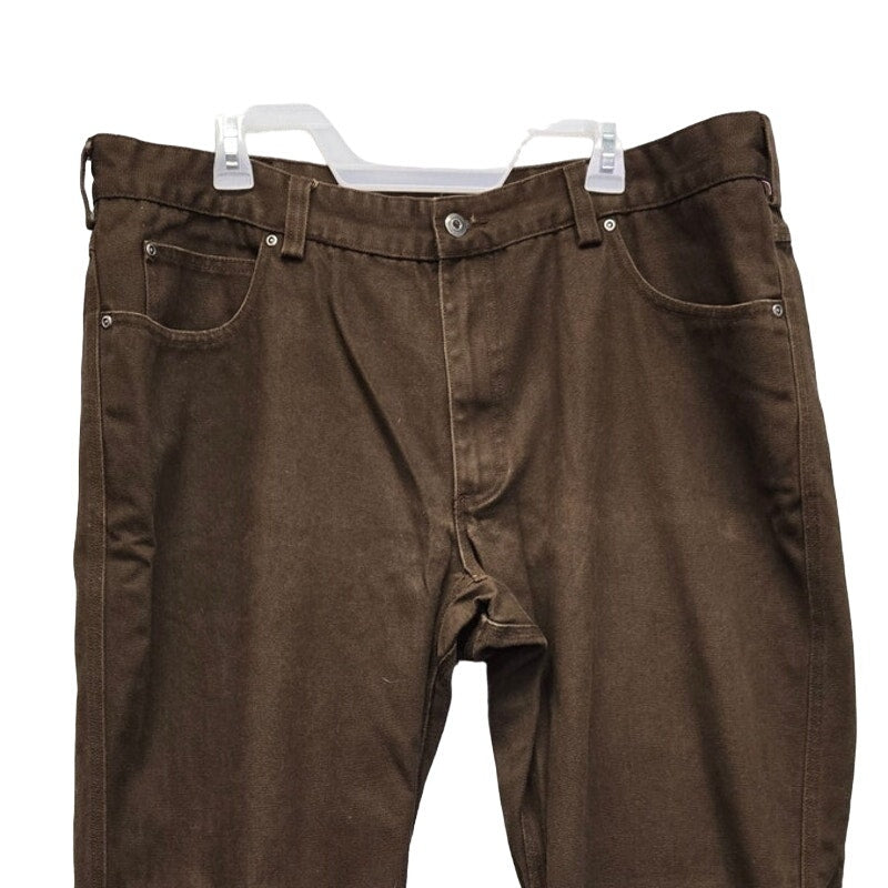 Duluth Trading Co Mens 42X34 Brown 100% Cotton Straight Cut Denim Jeans